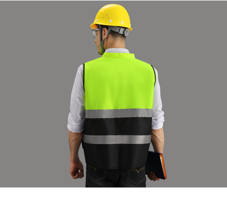 LIKAI Reflektierende Weste für die Bauindustrie Schutzkleidung Führungsjacke