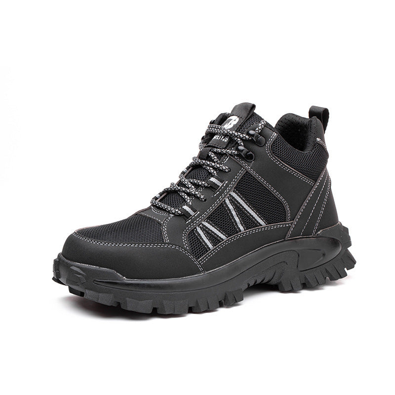 Lightweight Mid-cut Breathable Construction Site Protective Shoes