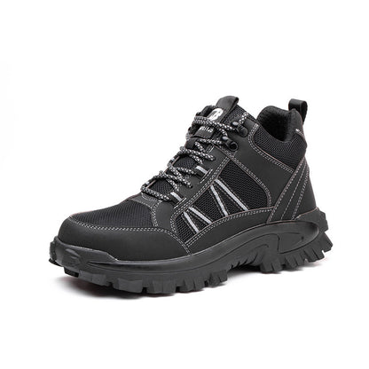 Lightweight Mid-cut Breathable Construction Site Protective Shoes
